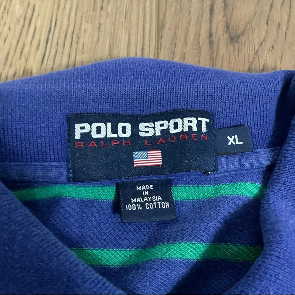 Polo Sport Ralph‎ Lauren Green Blue Polo Shirt